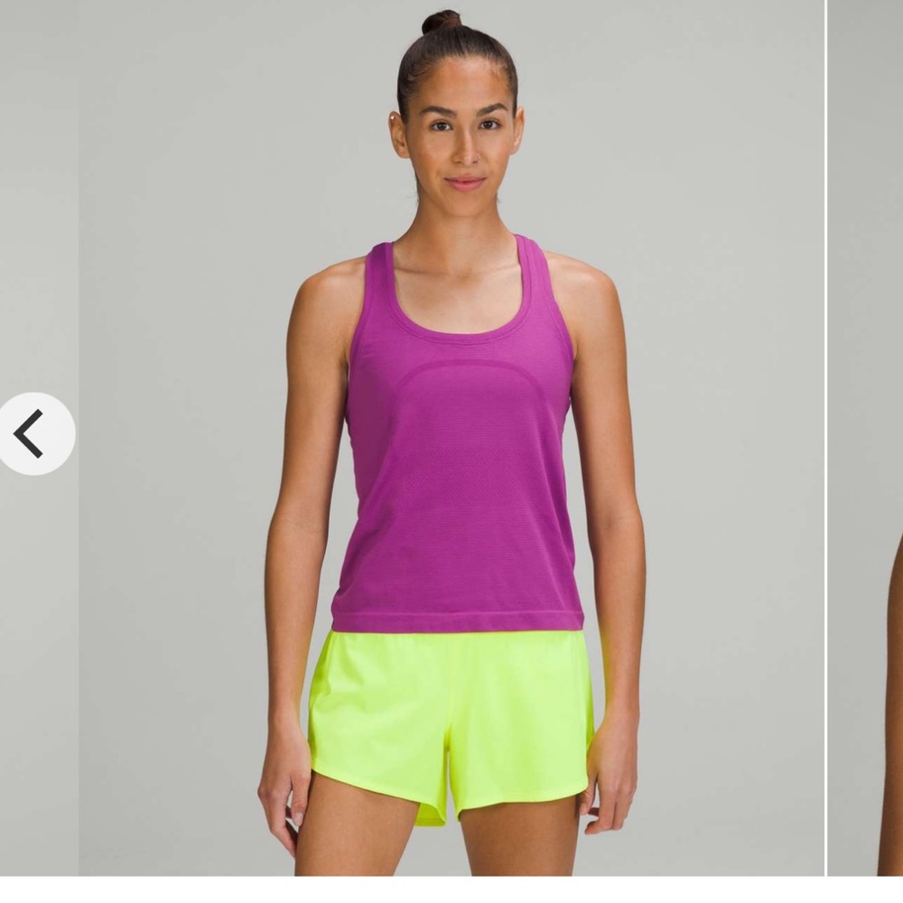 NWT Lululemon Swiftly Tech Racerback Tank Top 2.0 *Race Length / Vivid Plum / 8